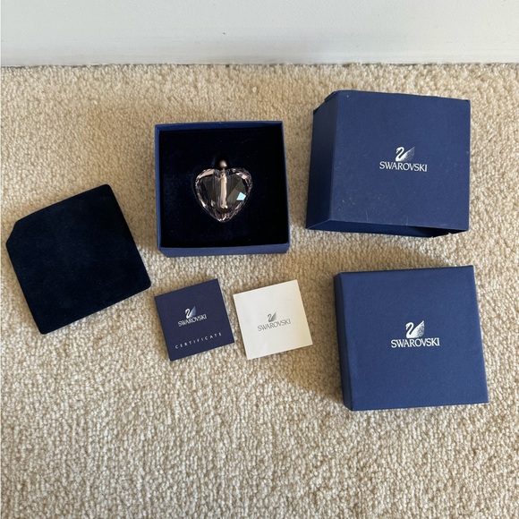 【Swarovski】 "With You" Heart Pink Crystal Secret Message Bottle - Picture 3 of 8